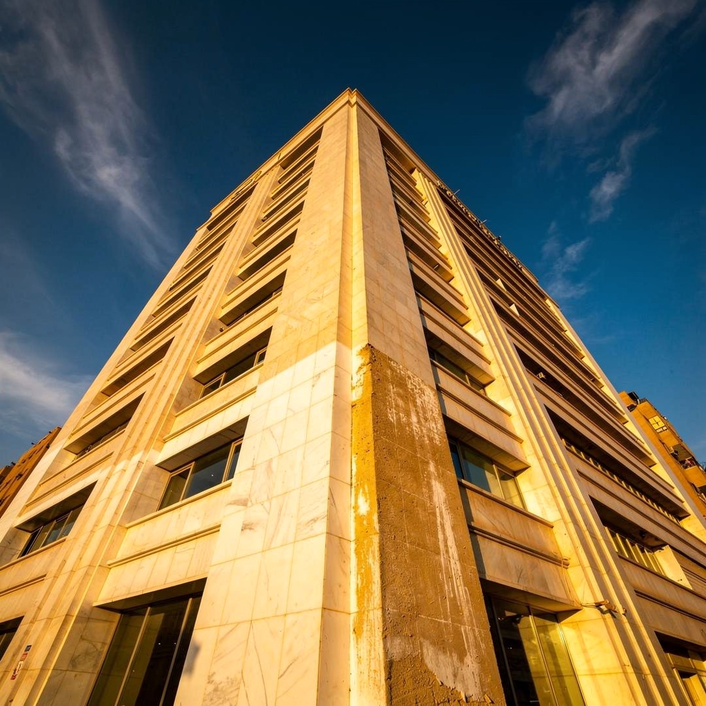Gleaming building facade after professional cleaning in Cairo